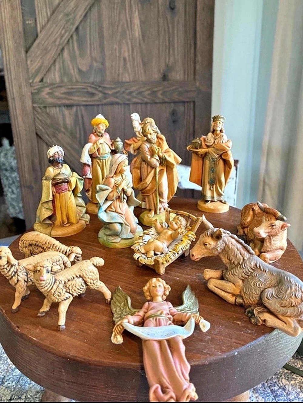 Vintage Fontanini Nativity Figurine Set of 13 pieces
